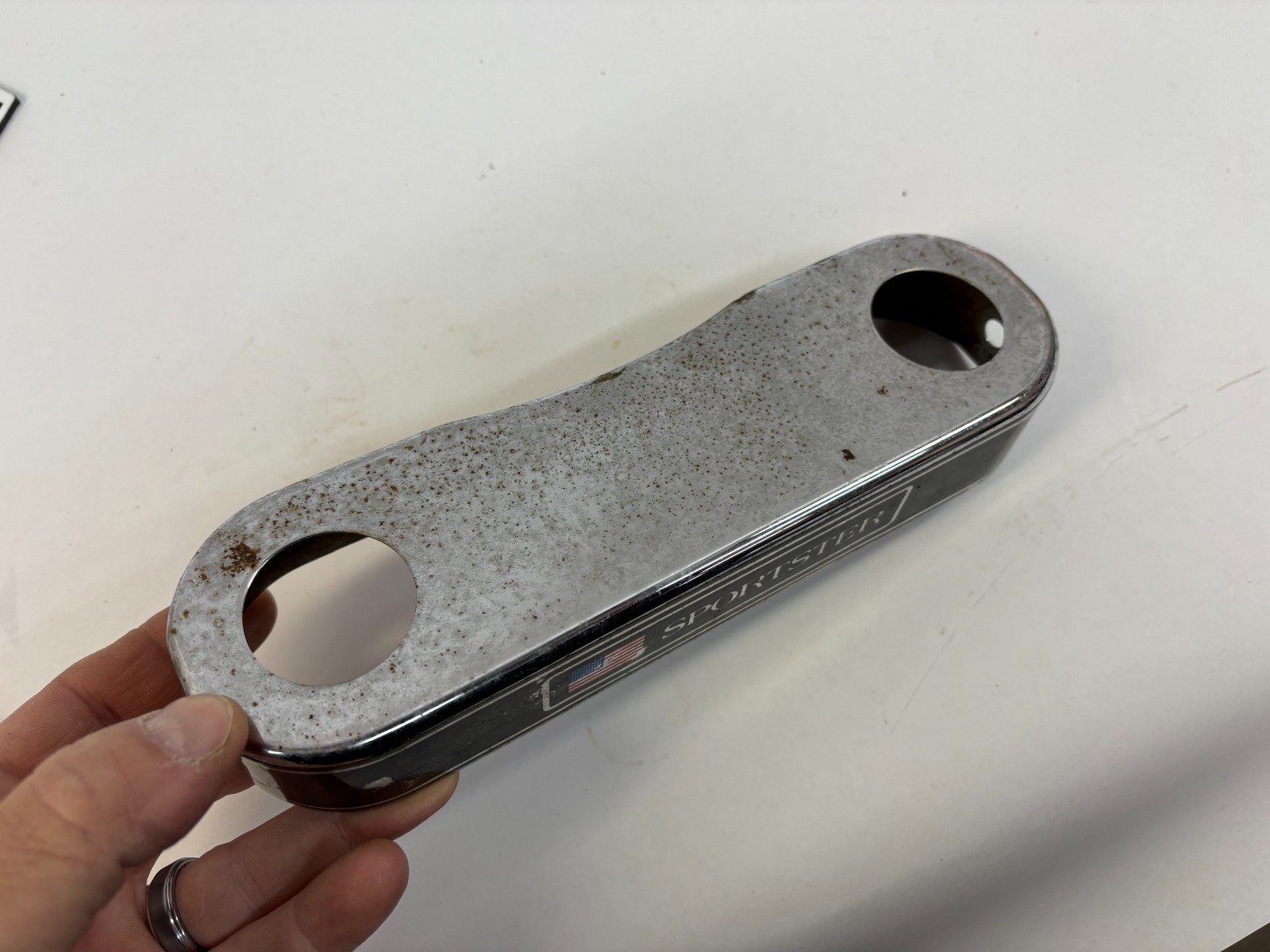Harley USA Flag Sportster 35mm front fork lower tree trim cover cap