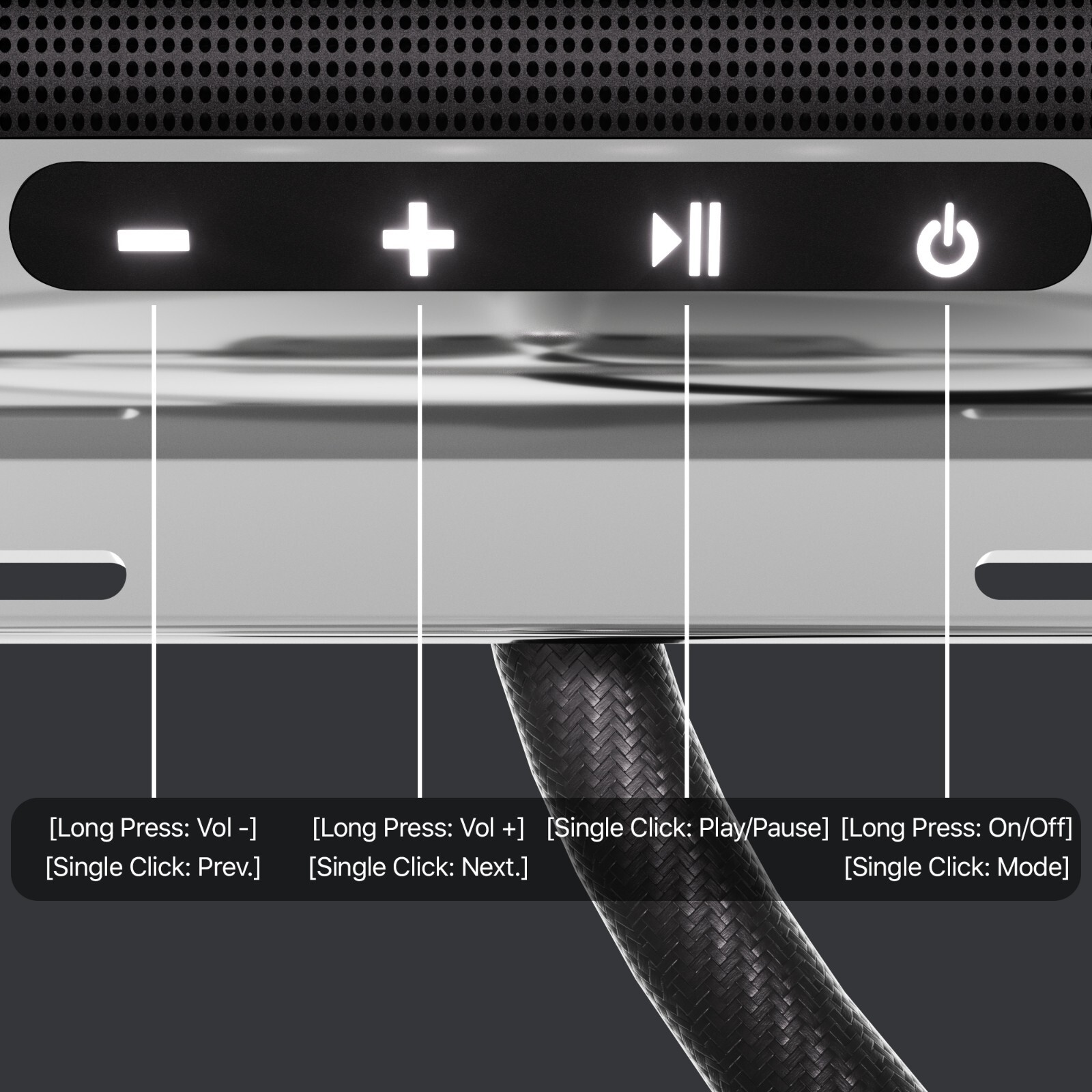 Waterproof Motorcycle Stereo 4 Speakers Audio System Bluetooth Amp Radio Chrome