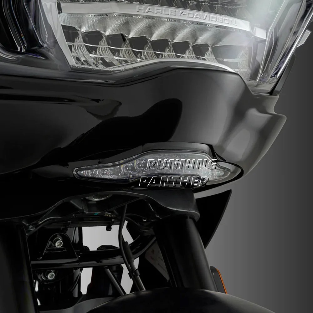 LED Front Lower Fairing Turn Signal Lights For CVO Road Glide FLTRXSE 2023-2025