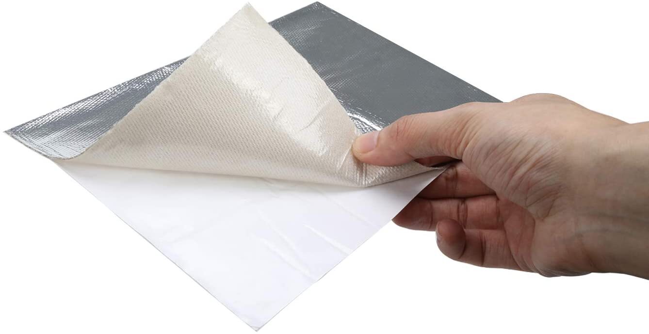 HEAT EXHAUST HEAT SHIELD BARRIER CLOTH SILVER THERMAL REFLECTIVE MAT 40″x47′