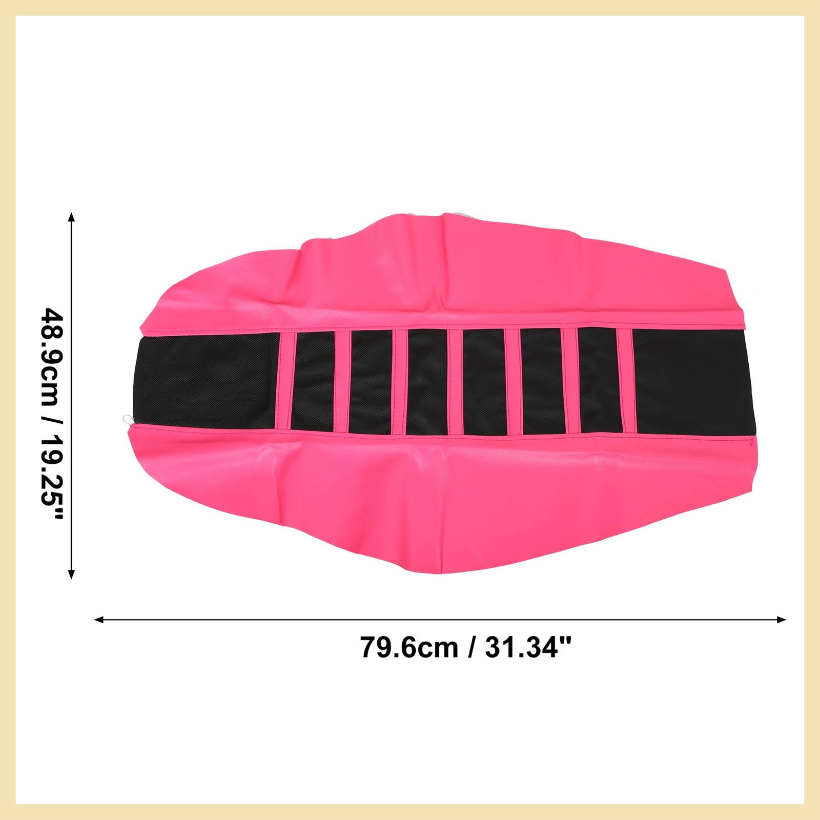 Motorcycle Pit Dirt Bike Faux Leather Soft Seat Covers Seat Cushion Pink Black