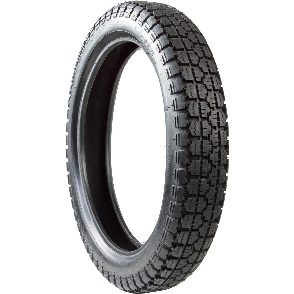 Duro Front or Rear HF308 3.50-19 Blackwall Tire – 25-30819-350BTT