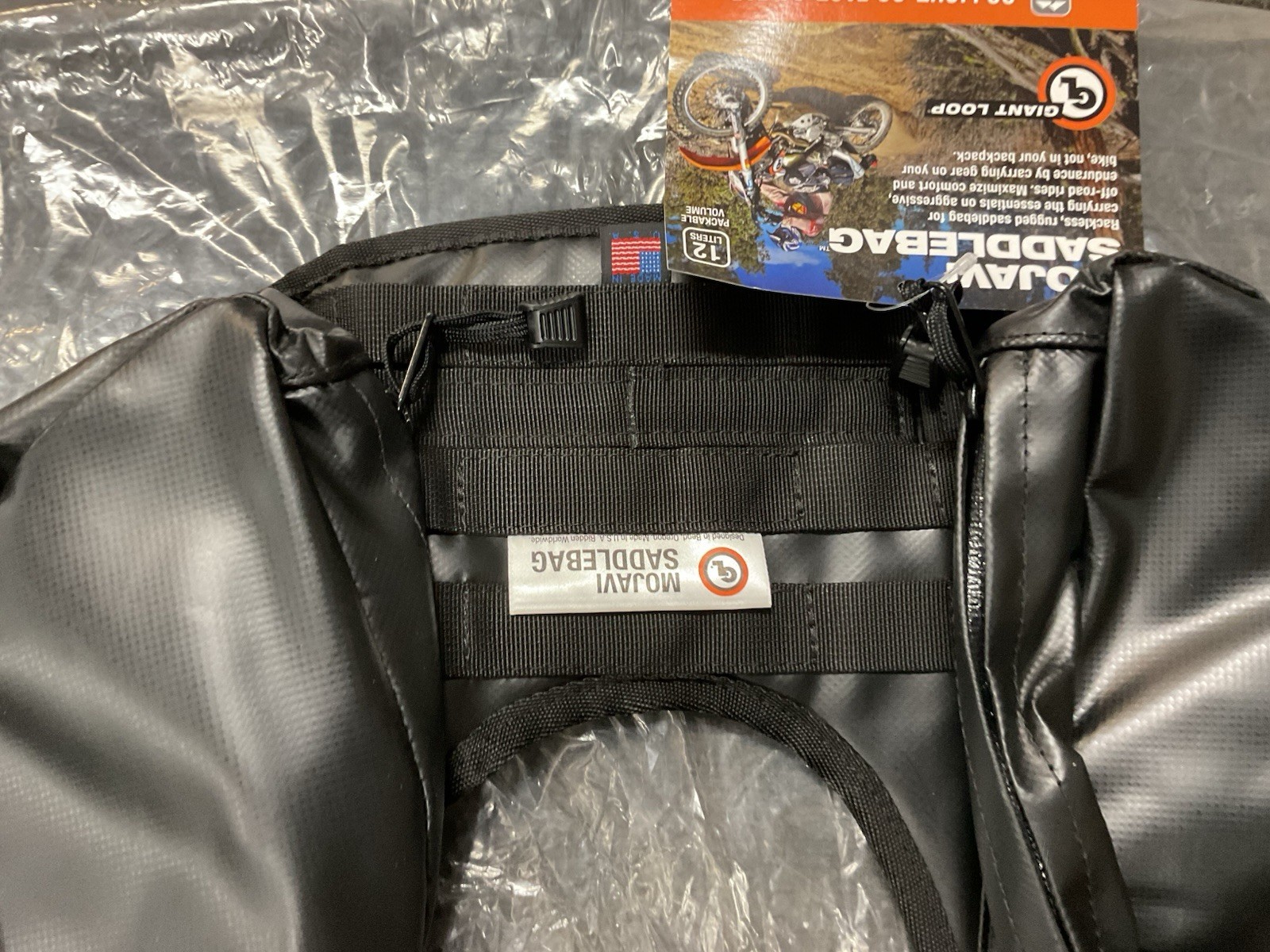 Giant Loop MSB20-B MoJavi Saddlebag Black 12L Dual Sport Dirt Bike Luggage