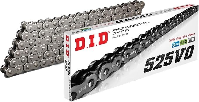 Motorcycle Chain 525 Pitch 114 Links O-Ring Sealed Alloy Steel High Tensile