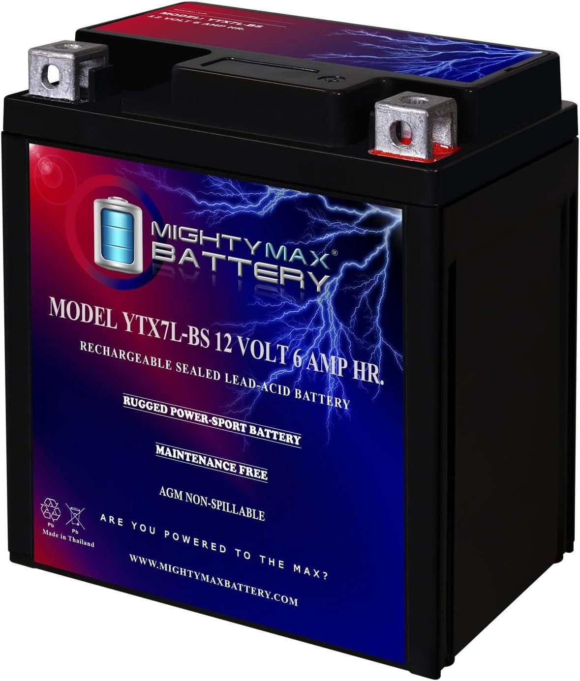 Lightweight 12 Volt 6AH Sealed Lead Acid Battery for Scooters – Easy Install