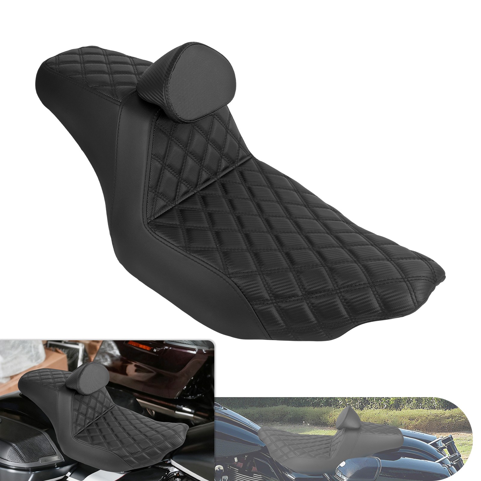 Driver Passenger Two-up Seat For Touring 24-Up Street Glide CVO Road Glide 2023