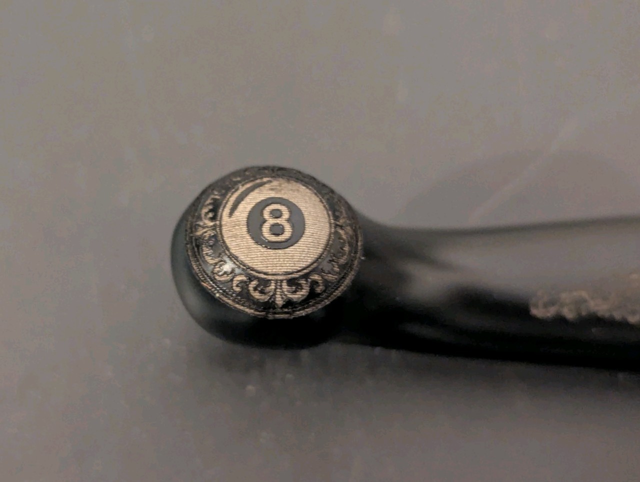 Custom Engraved brake and clutch levers Harley Davidson skull 8 ball ends