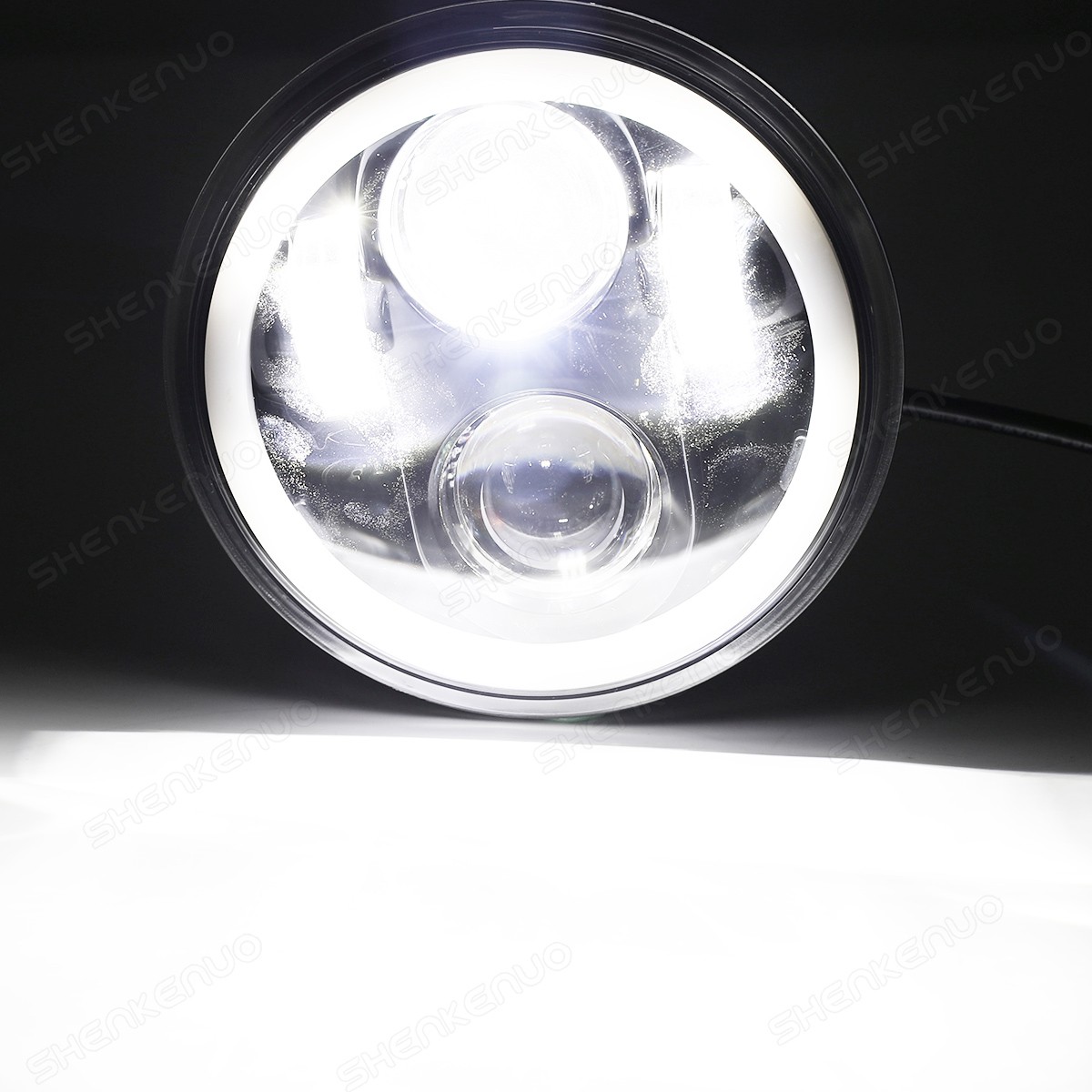For 1986-1987 Honda Reflex 200 5.75″ inch Round Headlight w/Halo DRL