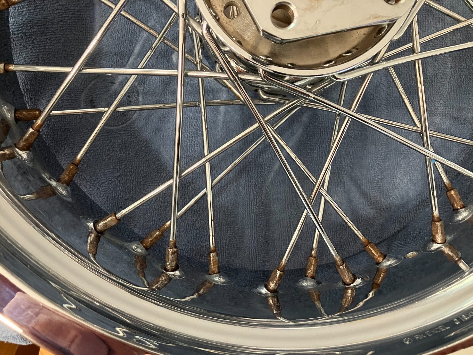 harley shovelhead panhead chopper RK EXCEL 40 spoke 16×5.50 rear wheel vintage
