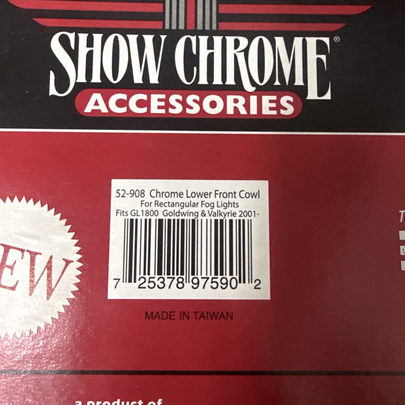 Show Chrome Accessories Honda GL1800 Lower Front Cowl Hosing Part # 52-908