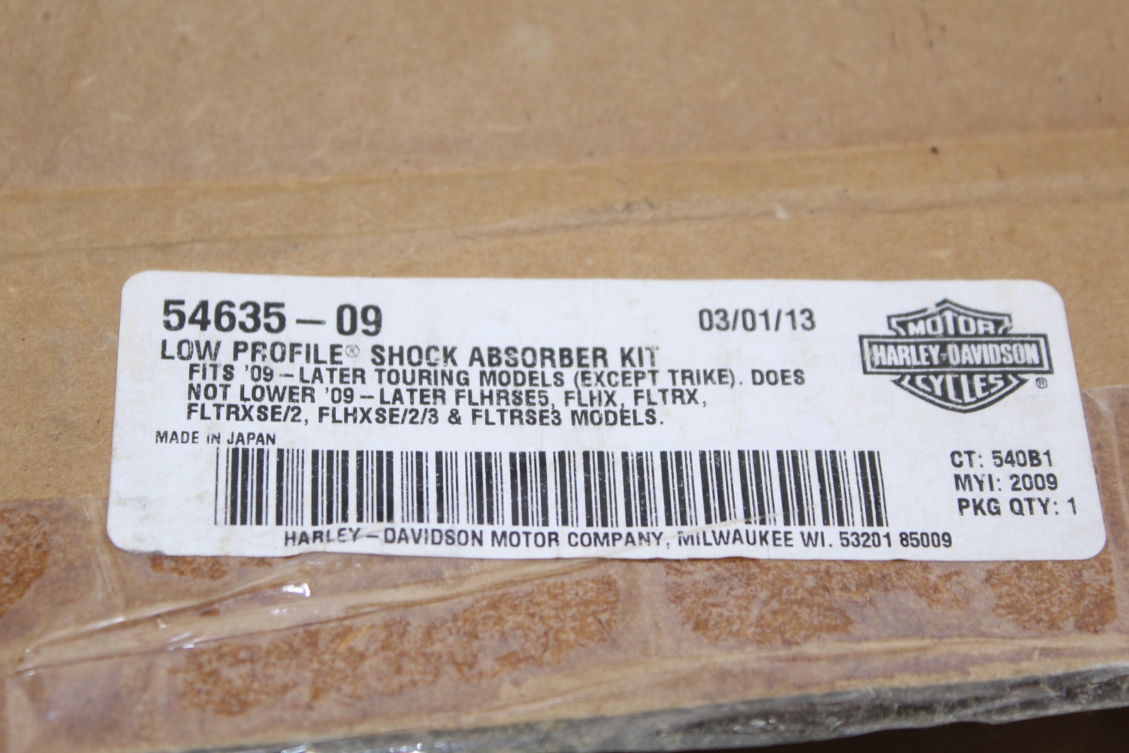 Harley FLHTCU Electra Glide Ultra Classic 2012-2016 Shock Low Profile Set OEM
