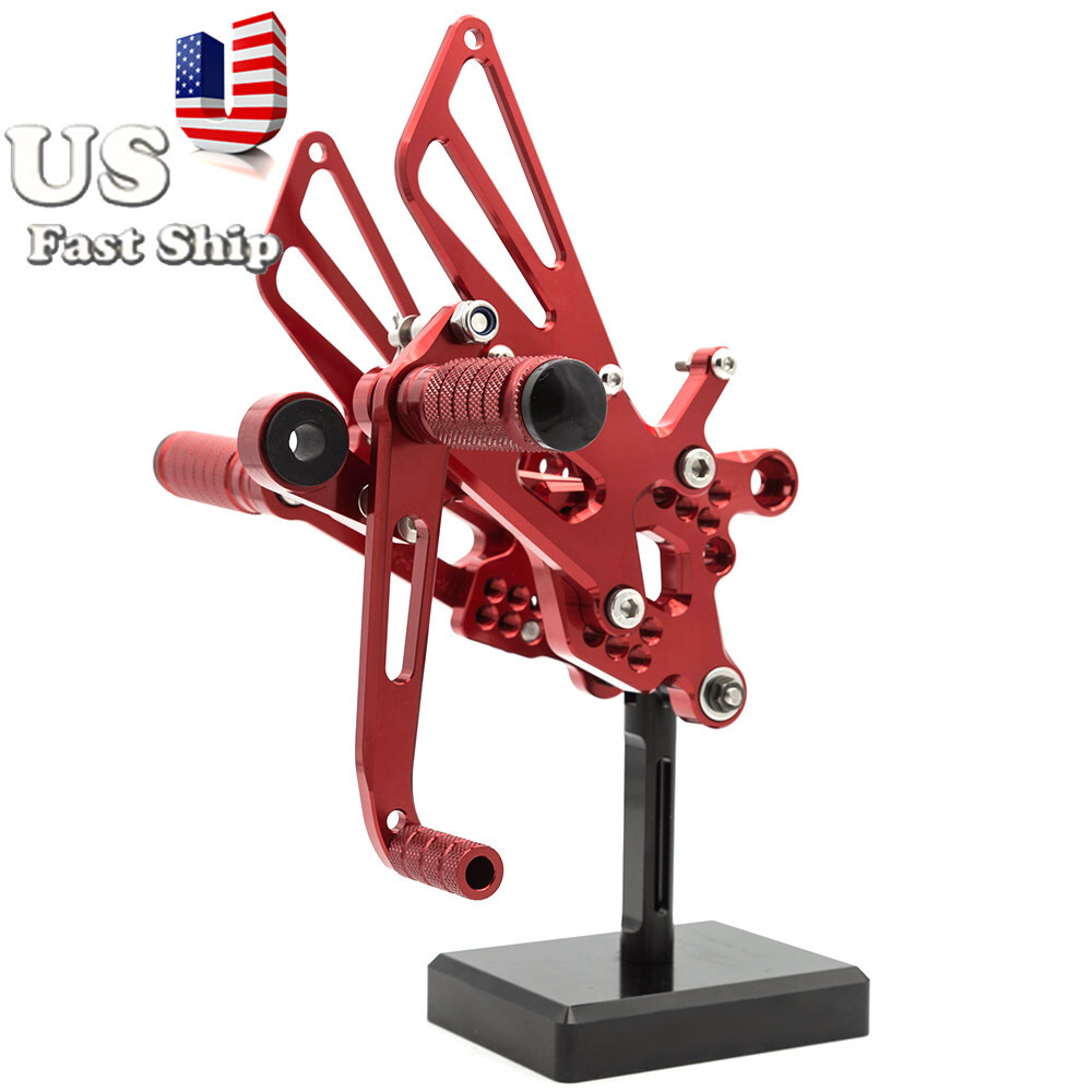 CNC Rearsets Footpeg Footrest Fit Yamaha YZF R6 R6S 2006-2023 2022 2021 2020 Red