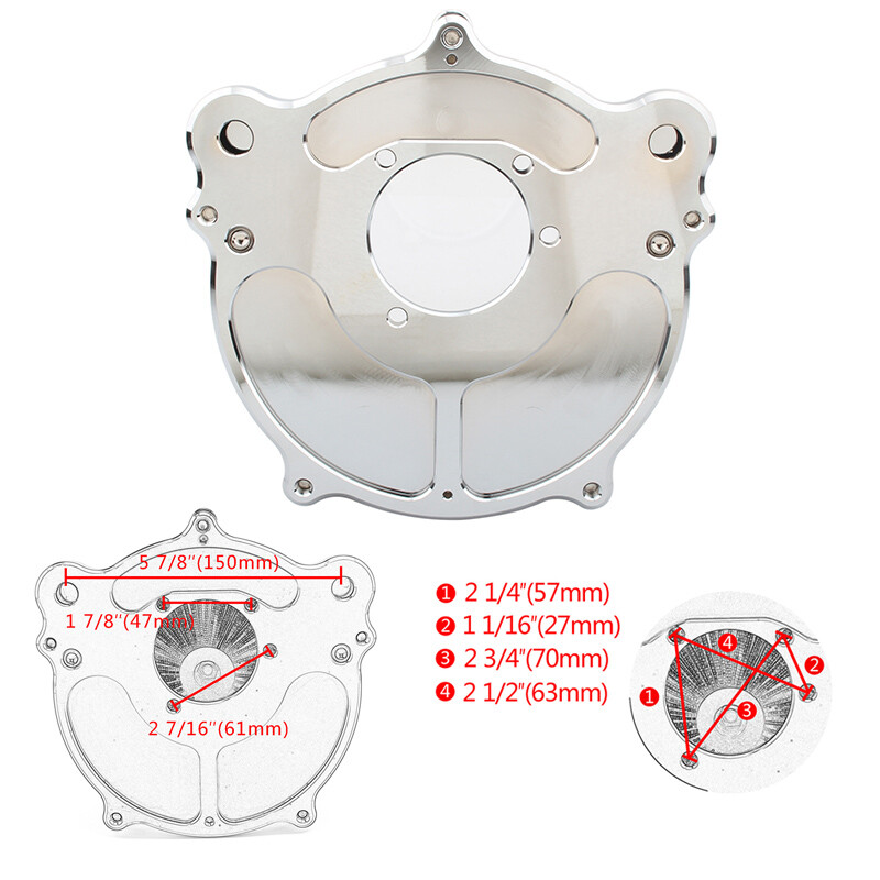 Air Cleaner Intake Filter For Harley Softail Dyna Touring Street Road King Glide