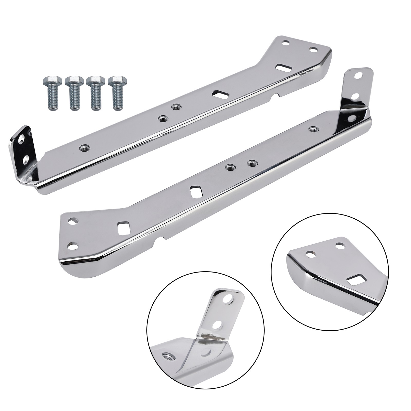 Saddlebag Rail Support Bracket 90718-79C Chrome For Touring Road Glide Flt 85-08