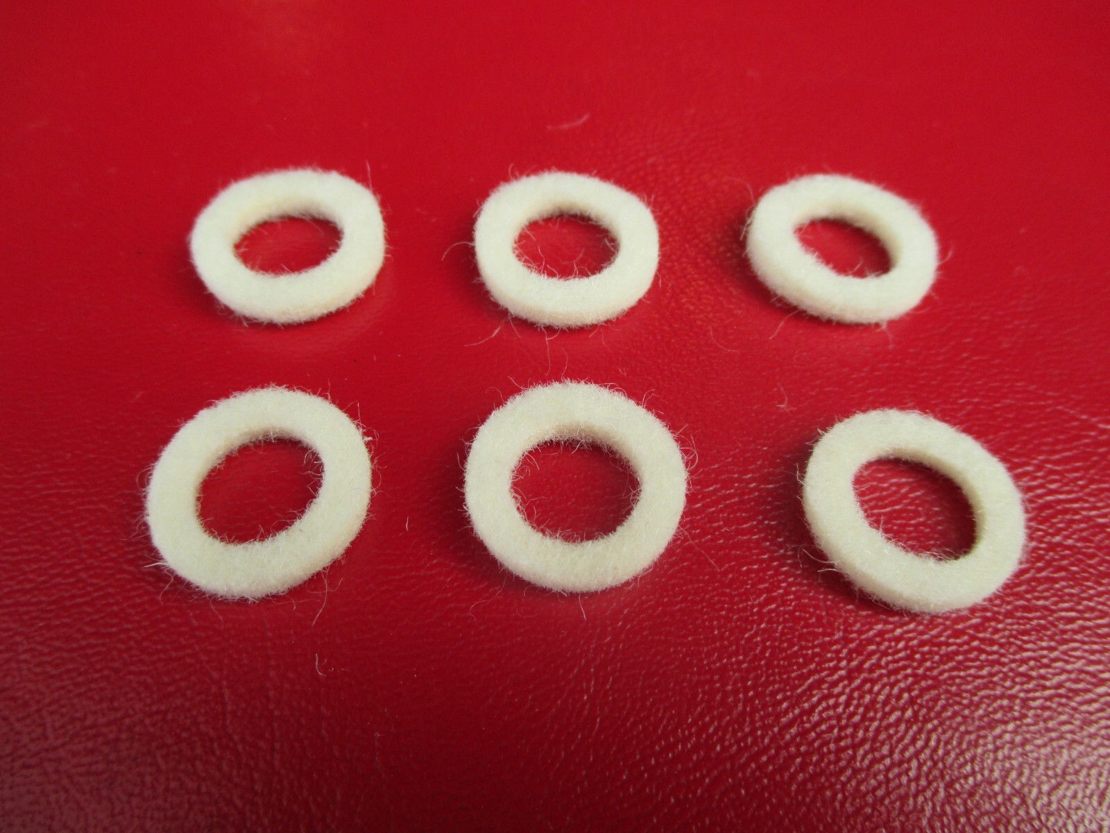 6 FELT THROTTLE SHAFT SEALS FOR HONDA FOUR CYLINDER CB350 CB400 CB500