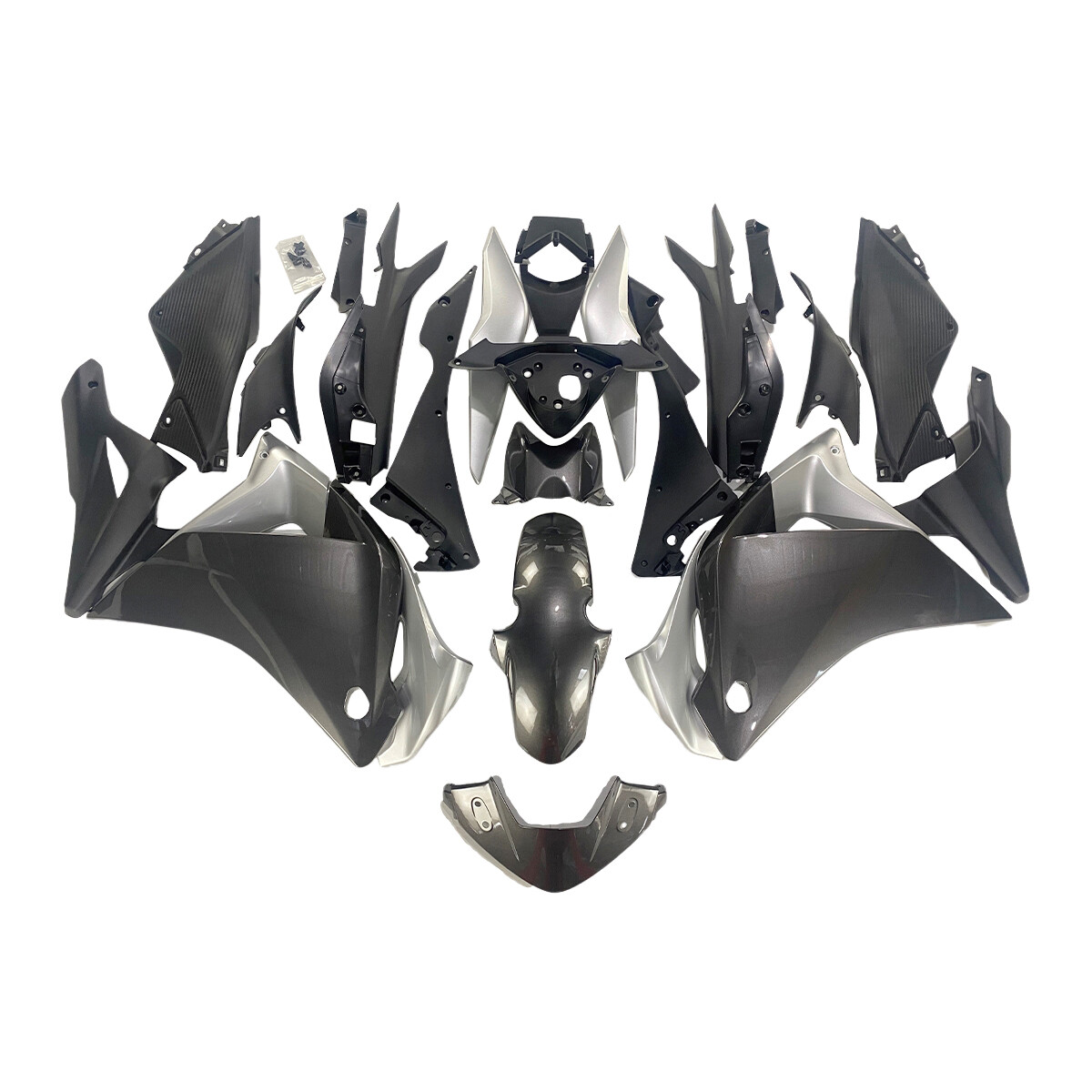 Gray Silver Fairings Kit for 2011 2012 13 2014 Honda CBR250R Injection Bodywork