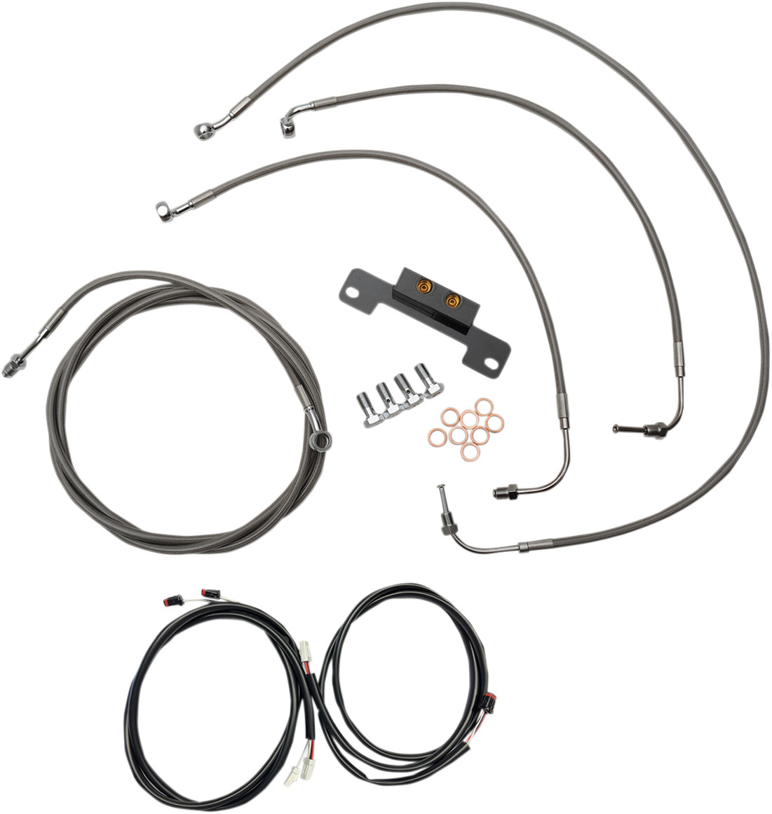 La Choppers Plug-and-Play Cable Kit 15-17in Handlebars 2017-2019 HD Touring SS
