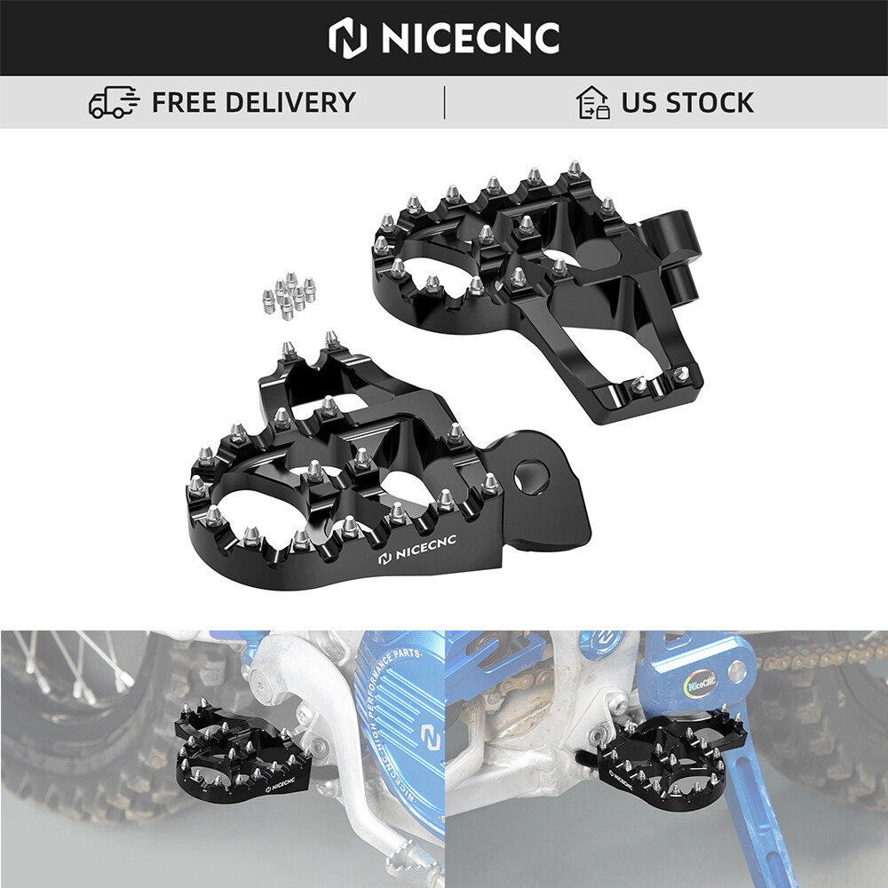 Forged Footpegs Footrests For Yamaha YZ65 YZ85 YZ125 250 WR250F WR450F 2018-2023