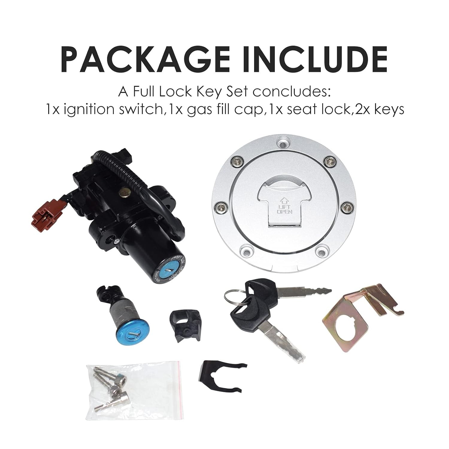 Ignition Switch Gas Cap Seat Lock Key Set Honda CBR600RR 07-14 CBR1000RR 08-14