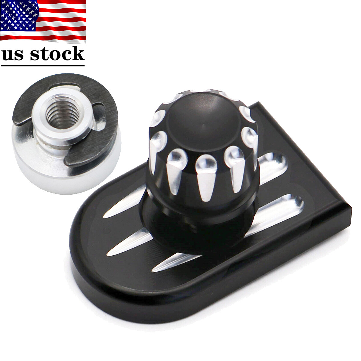 Rear Seat Bolt Cover Fender Mount Nut Kit Fit for Harley Touring Street Glide