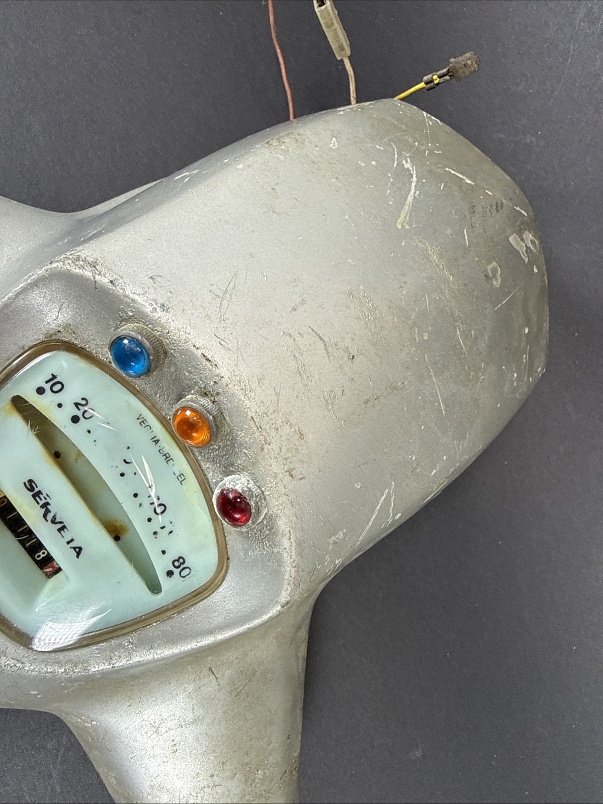 Vintage SERVETA JET 200 LAMBRETTA Scooter Speedometer & Headset Top Casing