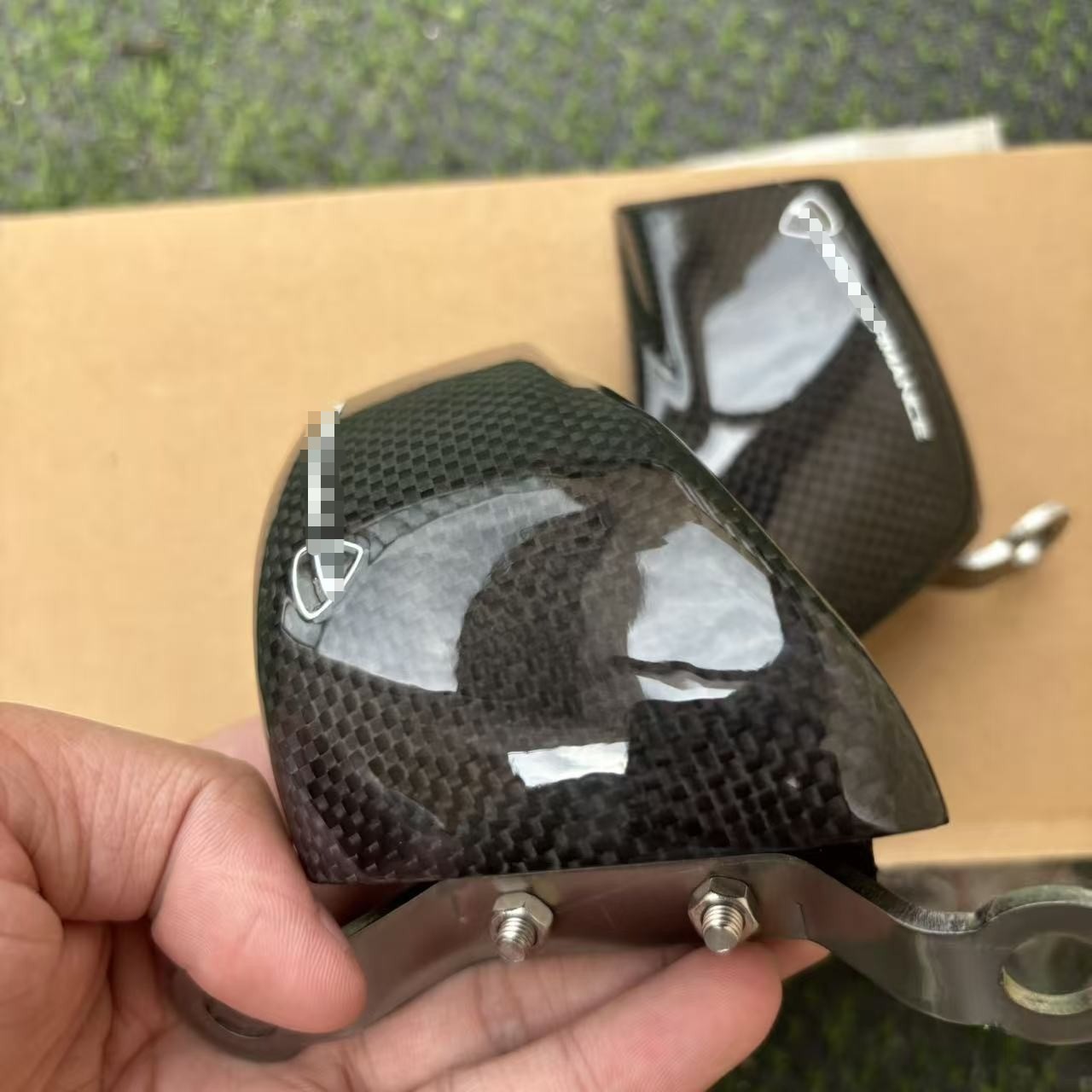 Gloss carbon fiber Air Brake Duct For Ducati Panigale 1199 1299 899 959 V4 S R