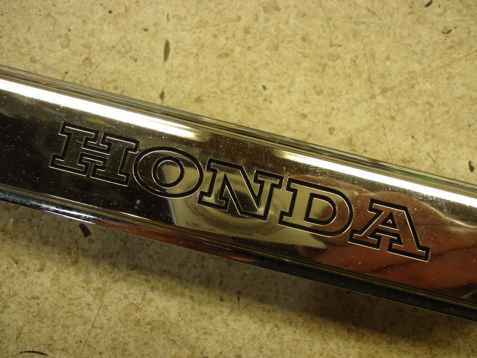 1985-1986 Honda Shadow VT 1100 VT1100 Trim Cover Front Fork emblem CHROME OEM 86