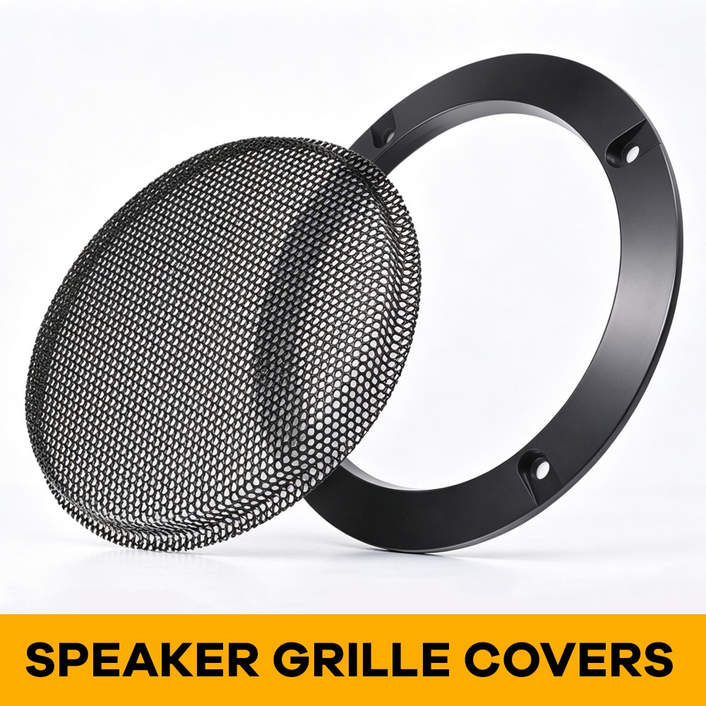 2x 6.5″ Lower Leg Vented Fairing Speaker Cover Mesh Grills for Harley-Davidson