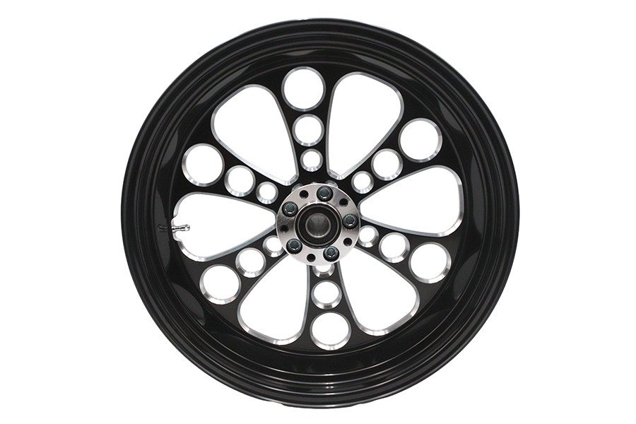 18 inch x 5.5 inch Kool Kat Rear Wheel Black Cut for Harley-Davidson