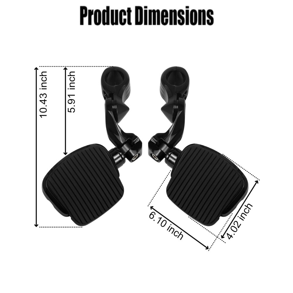 1.25″ Crash Bar Wider Foot Pegs w/ Mounts For Indian Roadmaster Chief Dark Horse