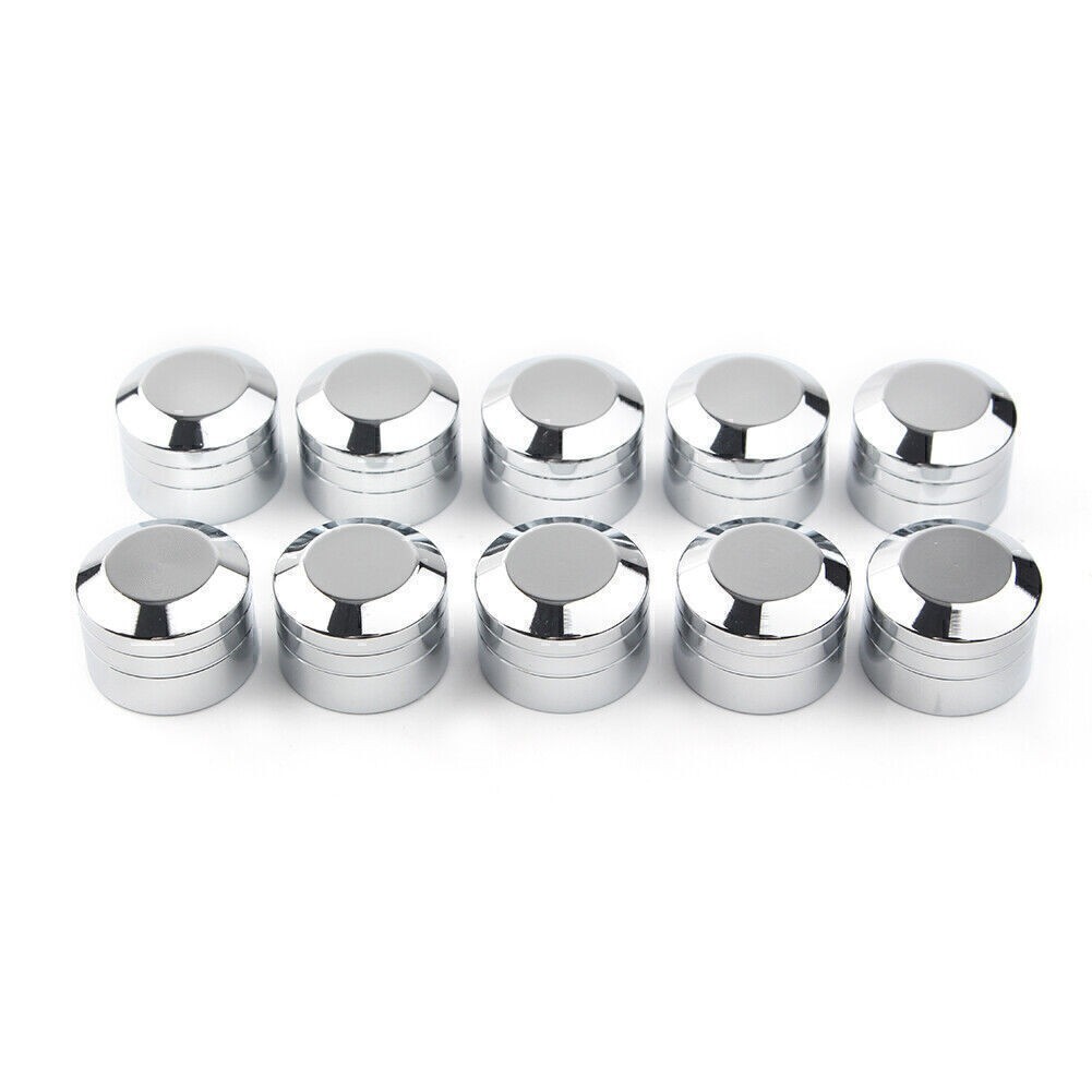 Motorcycle Chrome 9mm Inner Screws Motor Bolt Topper Caps Cover For Harley