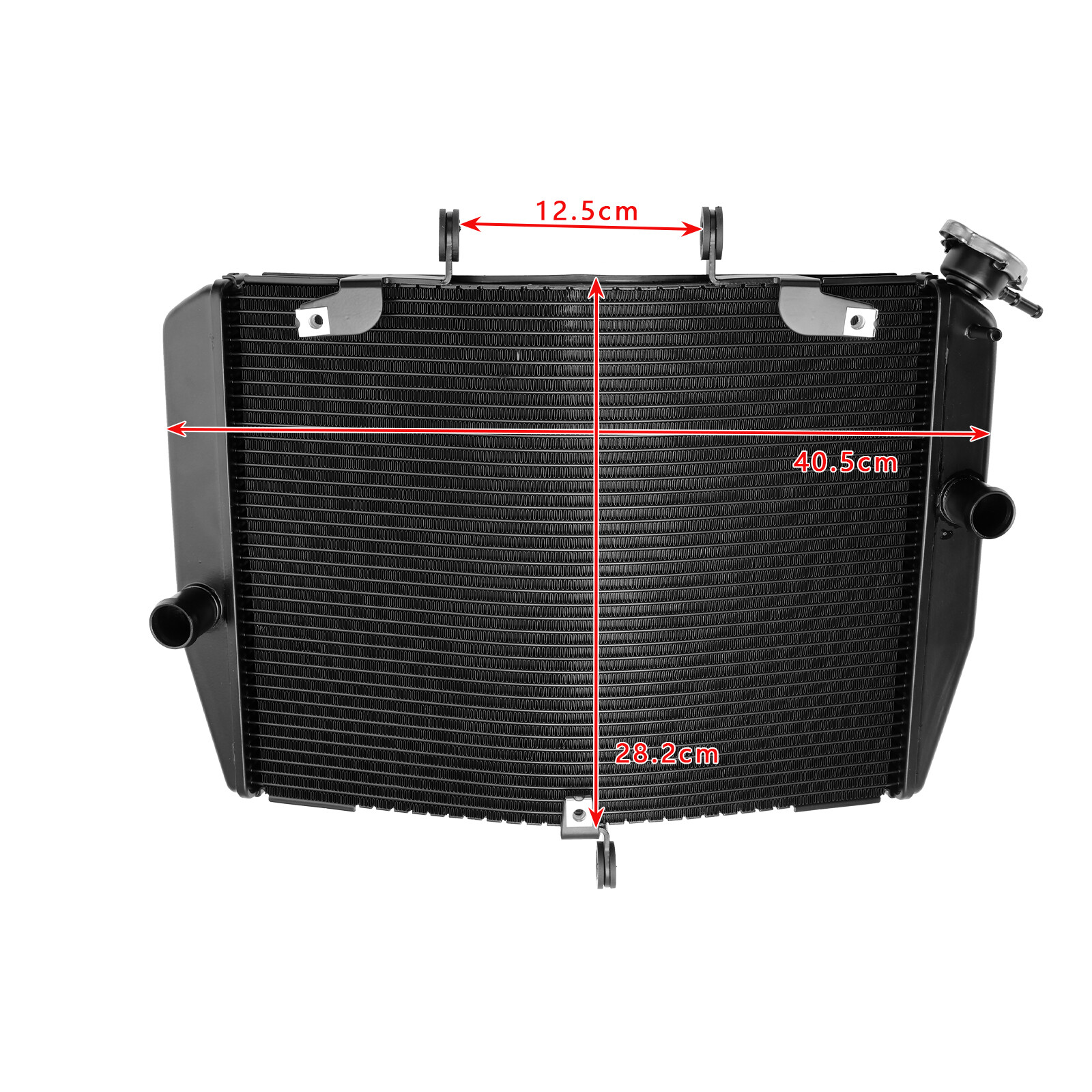 Radiator Cooling Engine Cooler For Kawasaki ZX-6R ZX636 2024-2025 Black US