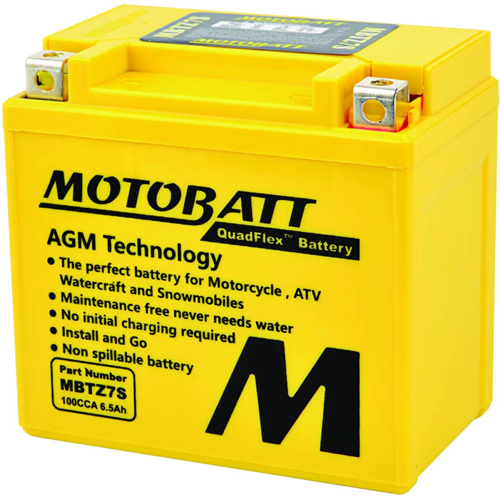 Motobatt Battery For Yamaha WR450F 450cc 03-14
