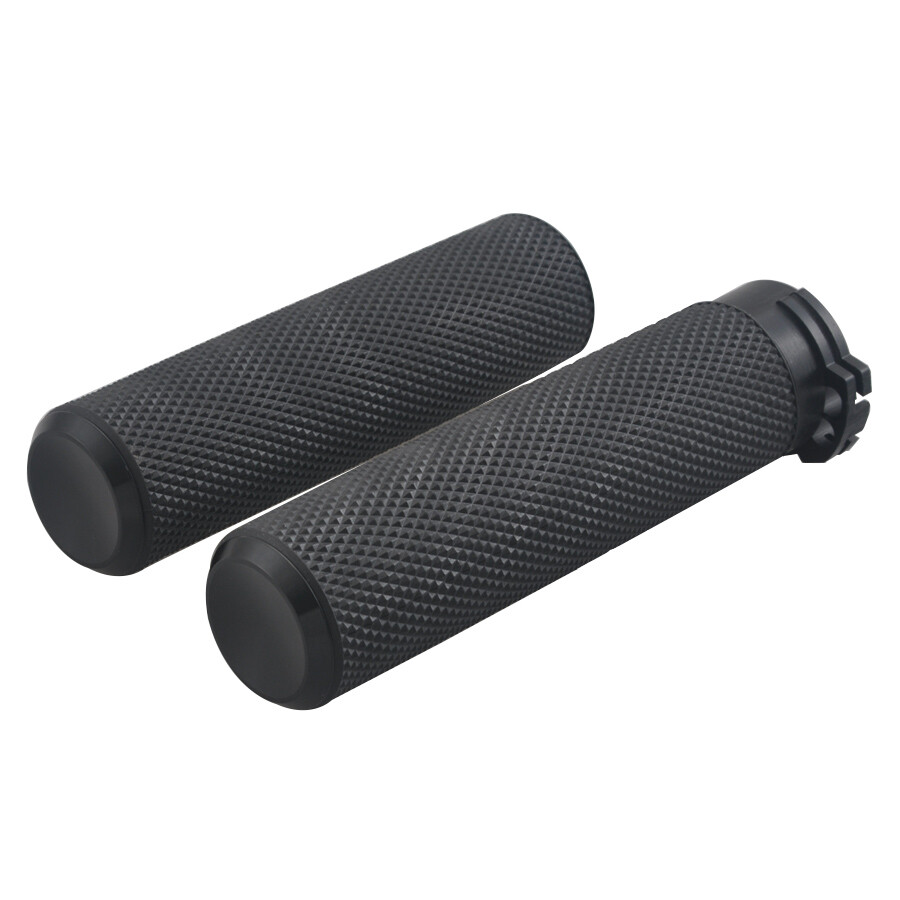 1″ Black Motorcycle Handlebar Hand Grips Fit for Harley Dyna Sportster XL1200