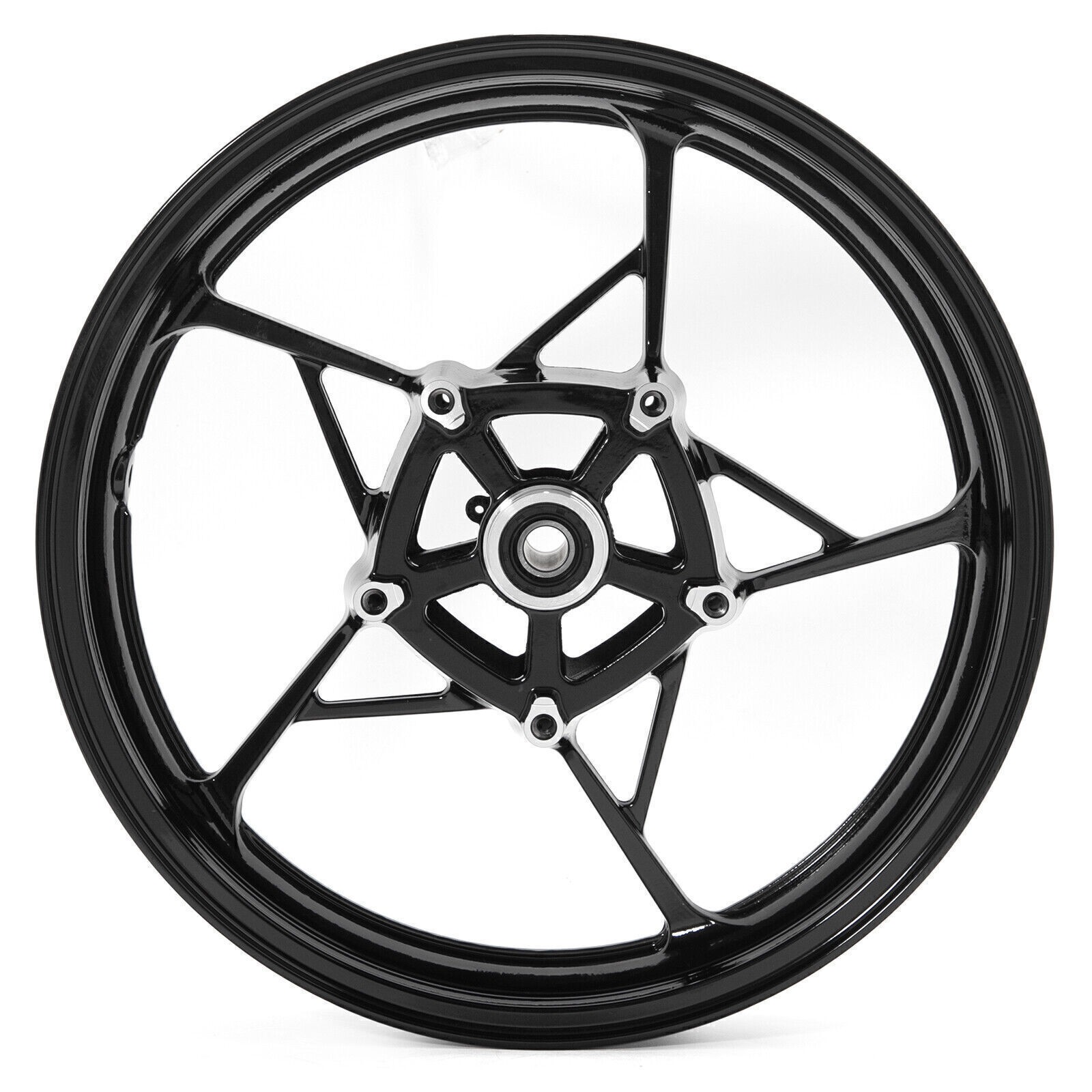 17″ Tubeless Front Wheel Gloss Black For Kawasaki Ninja 650 Z650 Z900 17 18-24