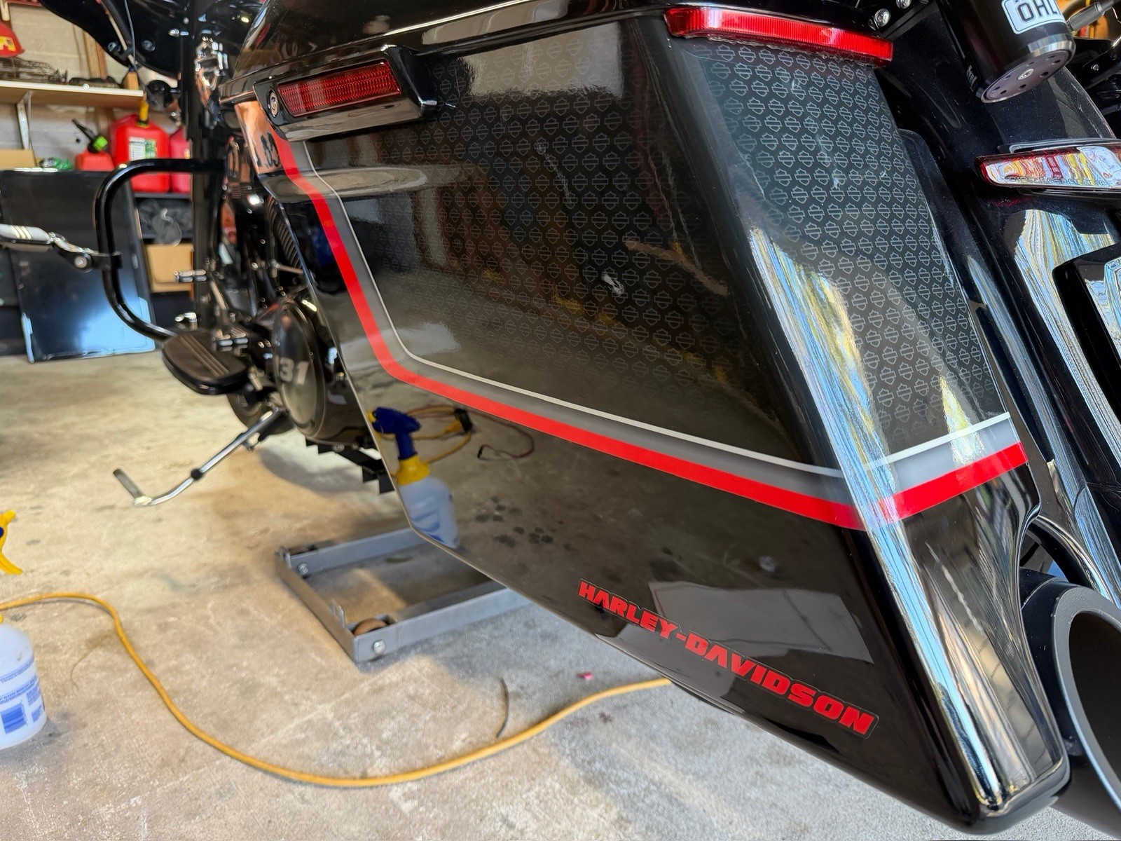 3m Custom Design Partial Wrap For A Harley Streetglide