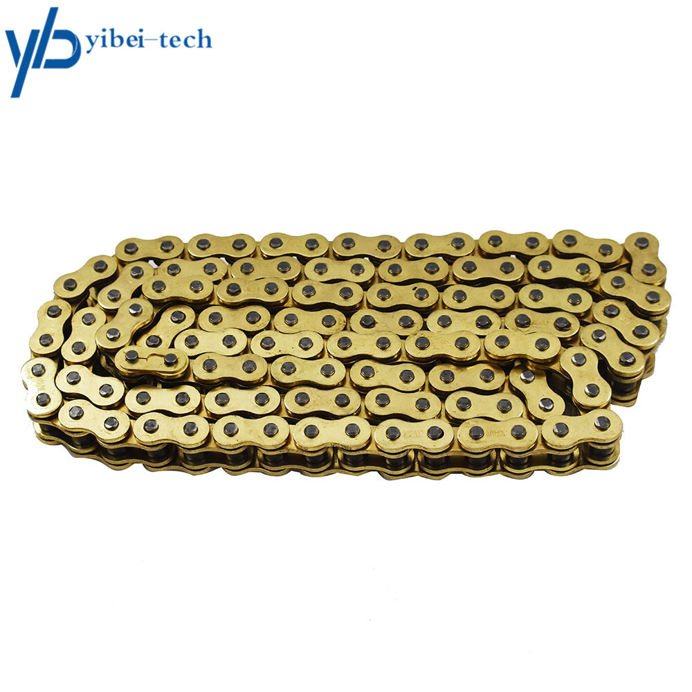 ATV Motorcycle 525 Pitch 120 Links Drive Chain Gold With O-Ring 525-120