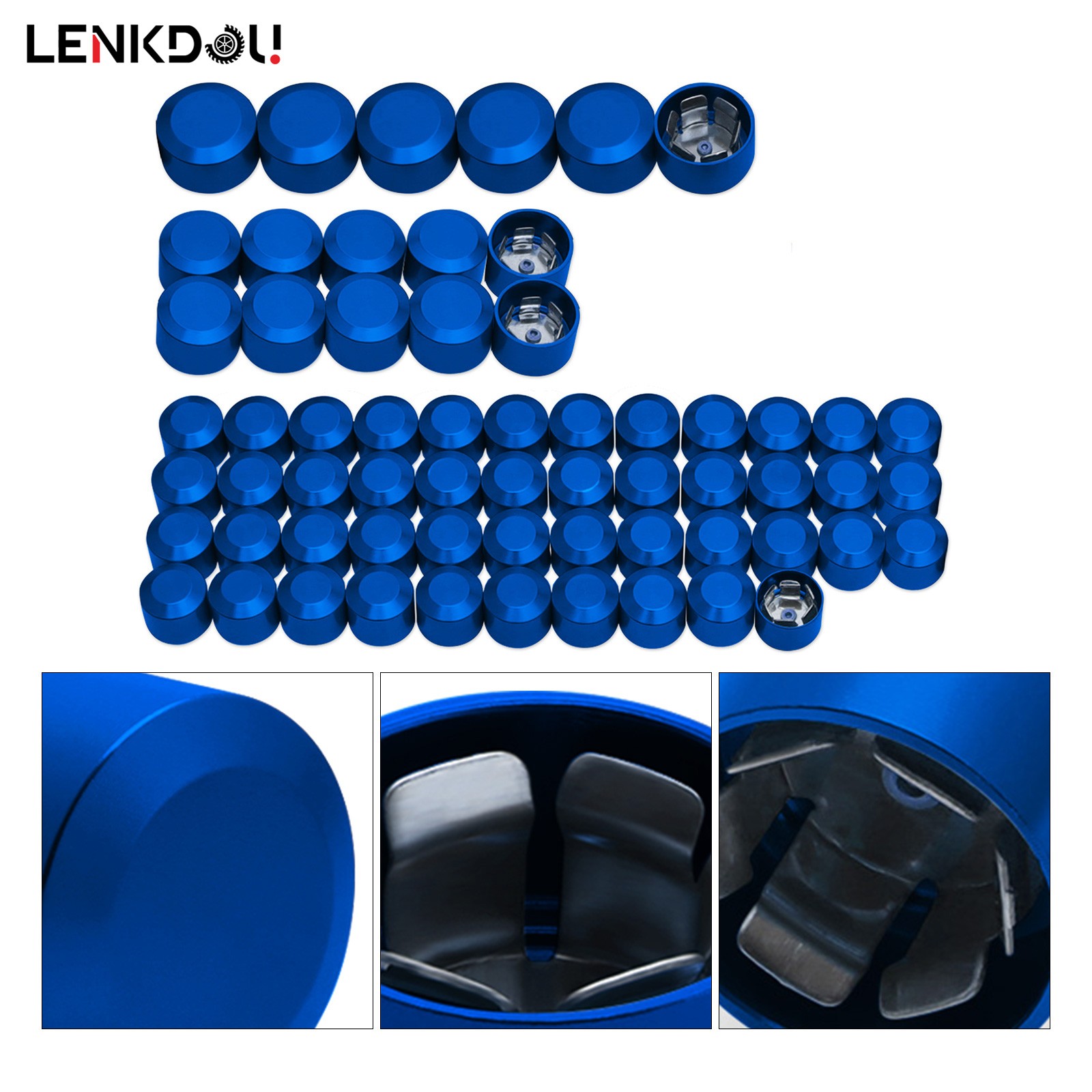 62PCS Engine Bolt Caps Cover Kit For Harley M8 Road Glide Street Glide Softail