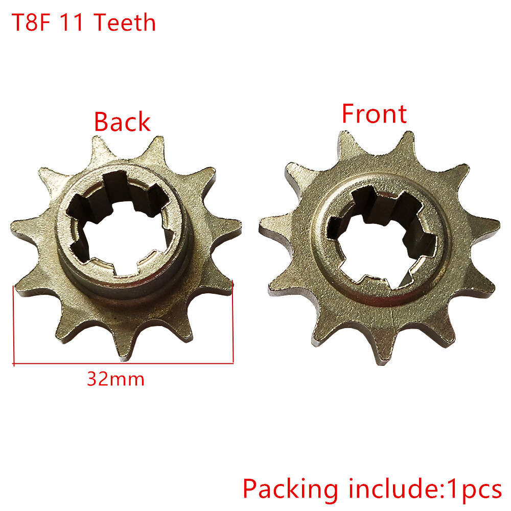 Front Gear Box Sprocket T8F 11T Chain Cog Flywheel For 43-49cc Minimoto ATV Bike