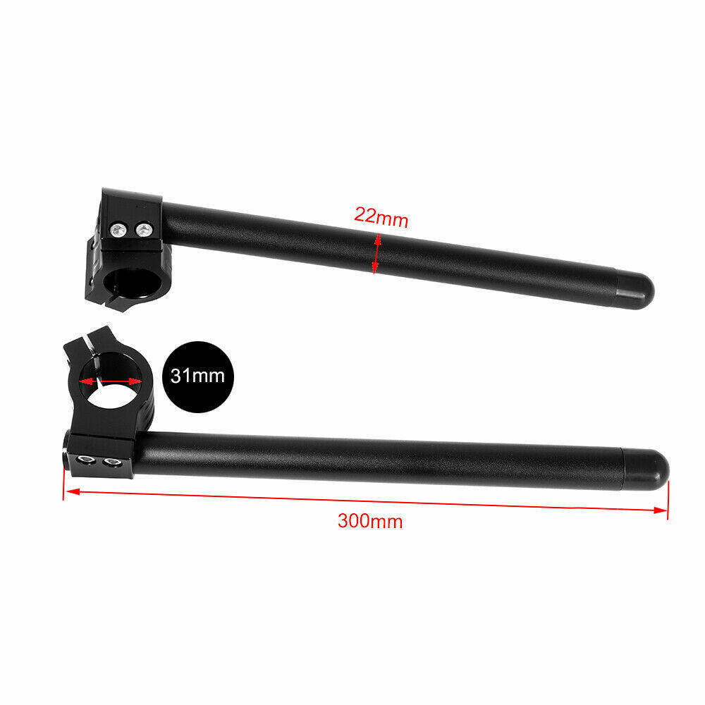 31/32/35/36/37mm 7/8” Handlebar Clip On Fork Tube For Honda Suzuki Yamaha Cafe