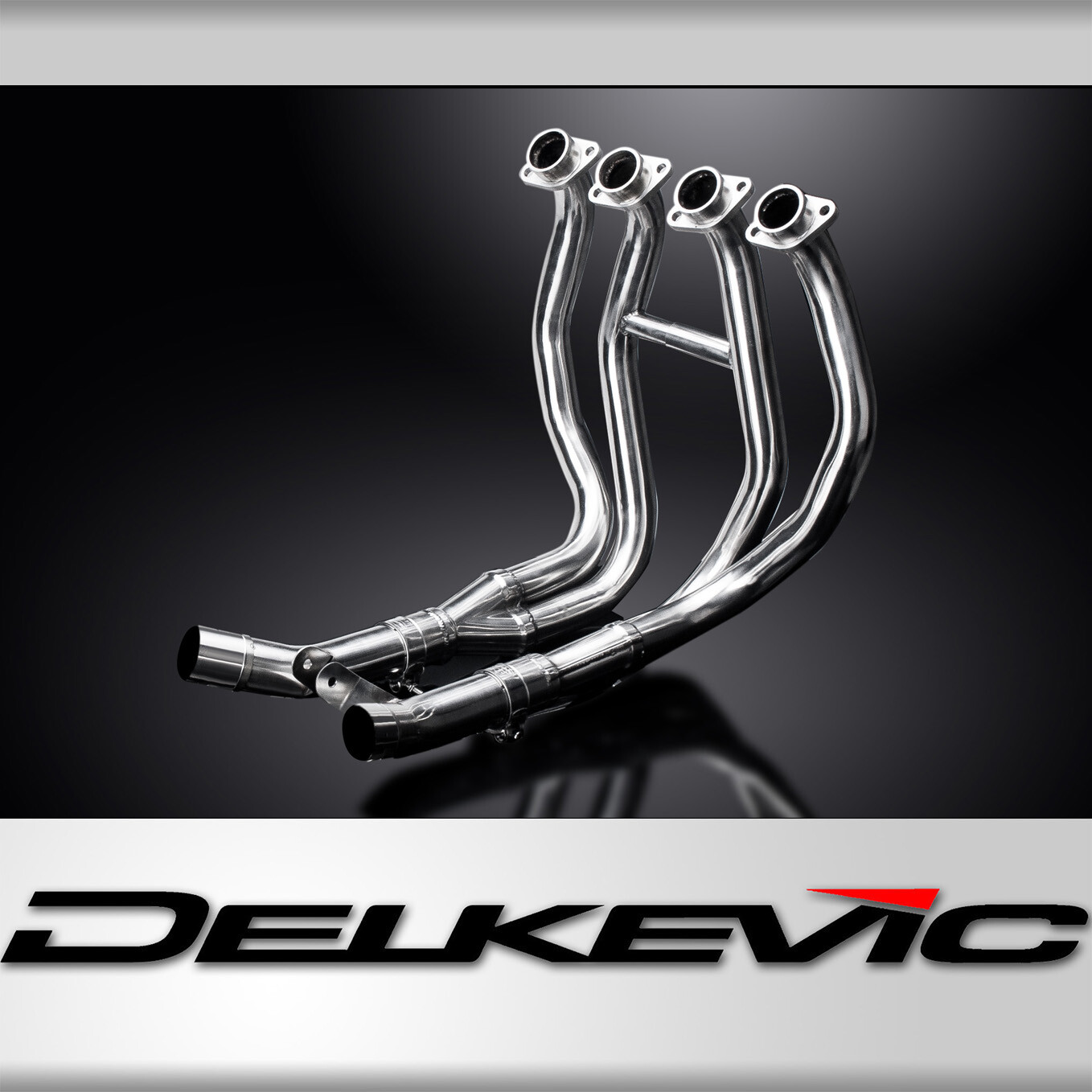 Suzuki GSX1300R Hayabusa 1999-07 Delkevic 4-2 Header Stainless Exhaust Downpipes