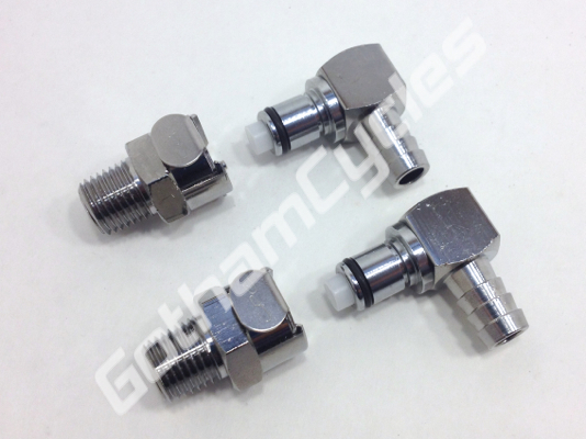 Ducati Gas Fuel Line Pump Hose Metal Quick Release Disconnect Coupling Set