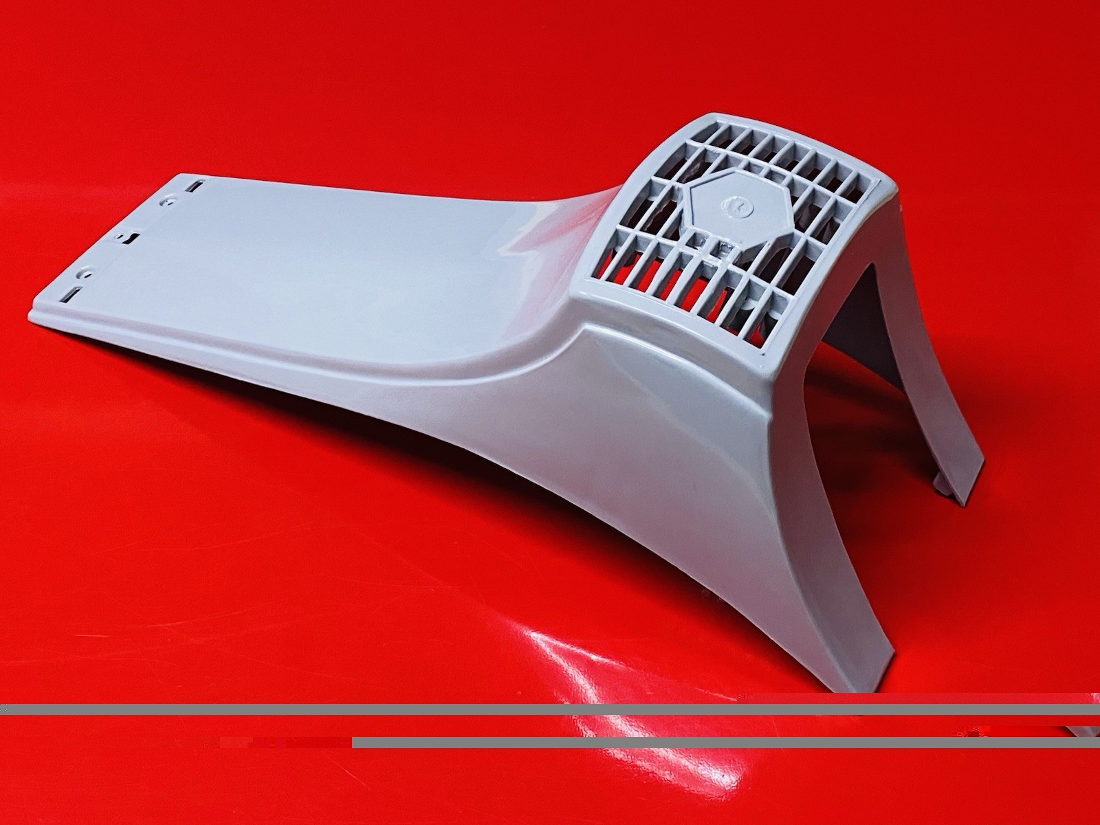 VESPA P200E 1977 TO 1983 GREY UNPAINTED ABS PLASTIC HORN CAST HORN COVER