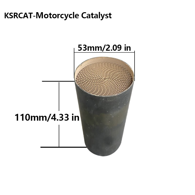 1pcs High Performance Motorcycle Catalyst 2.09*4.33in Motorcycle Exhaust System