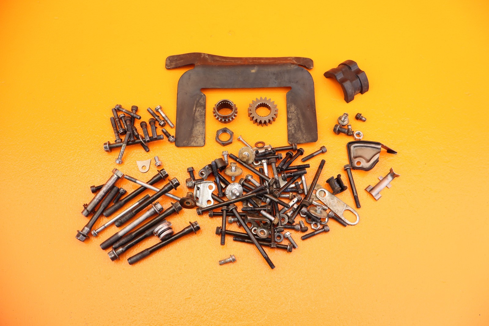 1985 Honda XR200R OEM Misc Hardware Bolts Nuts Gears Brackets Kit