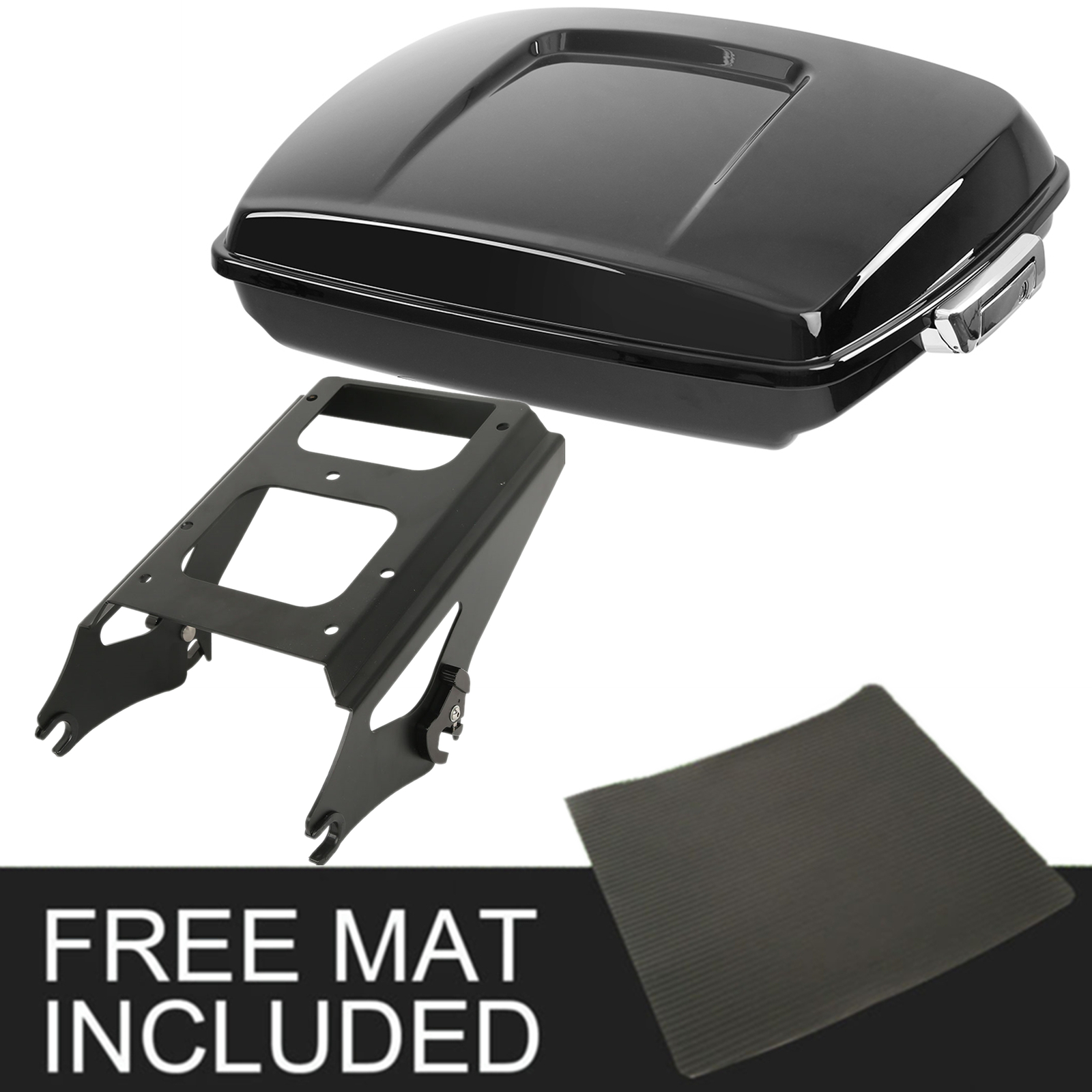 5.5″Razor Pack Trunk & Mount Rack Fit For Harley Tour Pak Street Glide 2009-2013