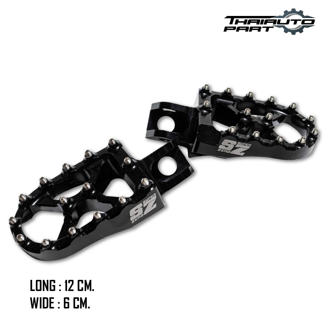 Foot Pegs Bike Footpegs Rests Pedals Cnc Black For Kawasaki Klx140L/G/Rf