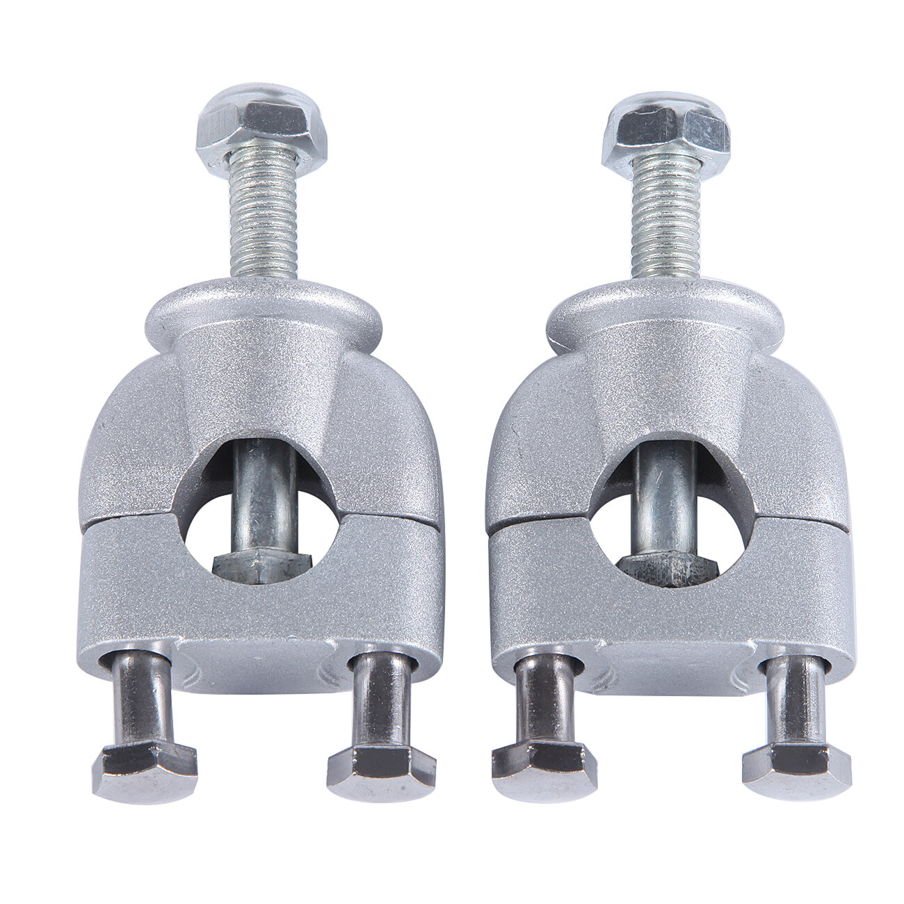 7/8″ 22mm Handlebar Mount Riser Clamp Chrome For Kawasaki KX125 KX250F KX250