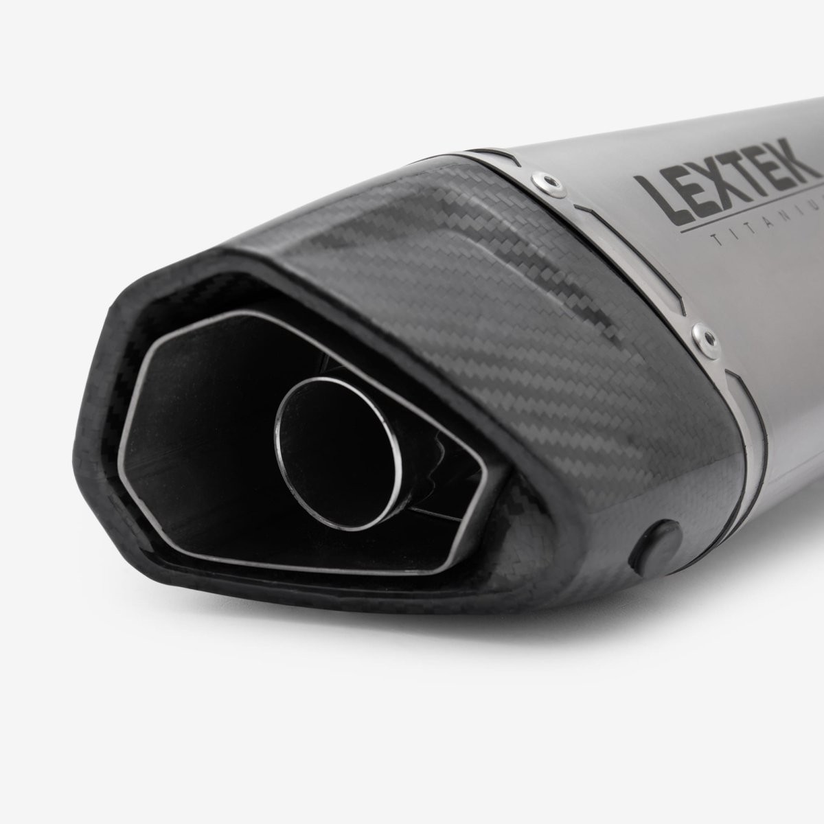 Lextek Titanium Exhaust Silencer for Yamaha YZF R6 (17-19) 60mm Multicoloured