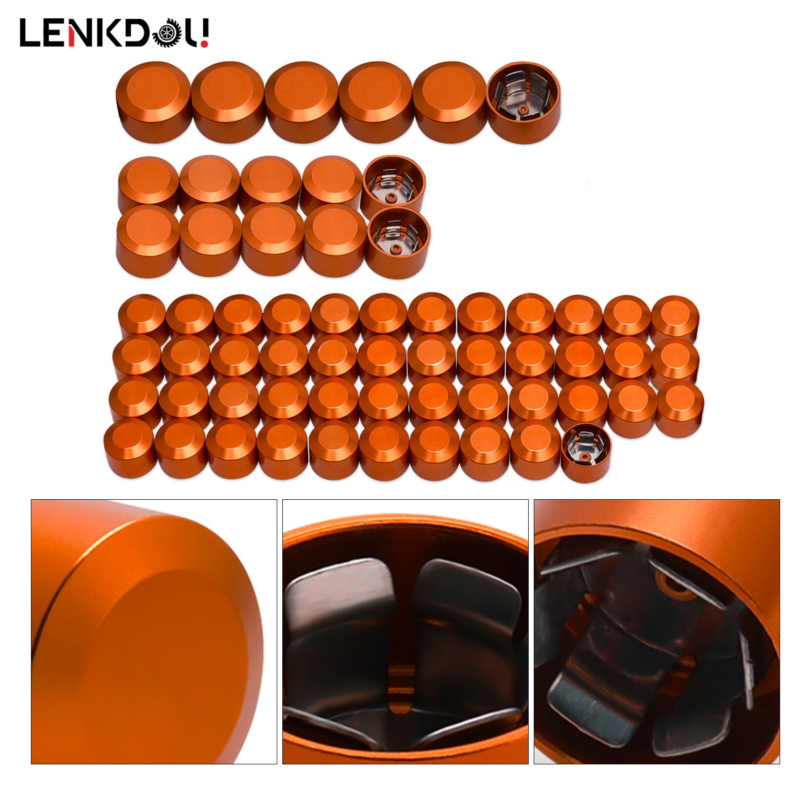 62PCS Engine Bolt Caps Cover Kit For Harley M8 Road Glide Street Glide Softail